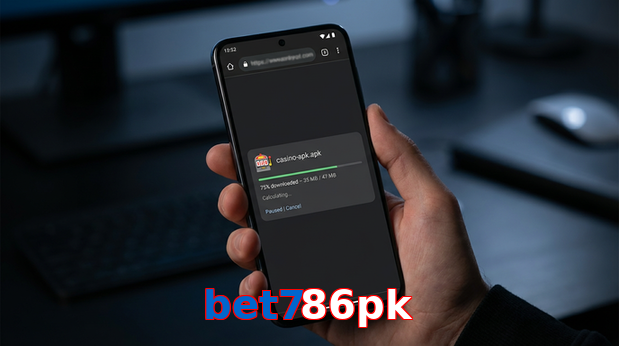 Main screen of Bet786pk apk page for PK players