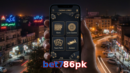 Main screen of Bet786pk app page for PK players