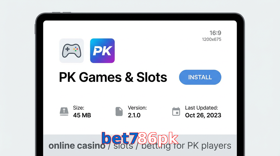 Game list for Bet786pk gameapk section